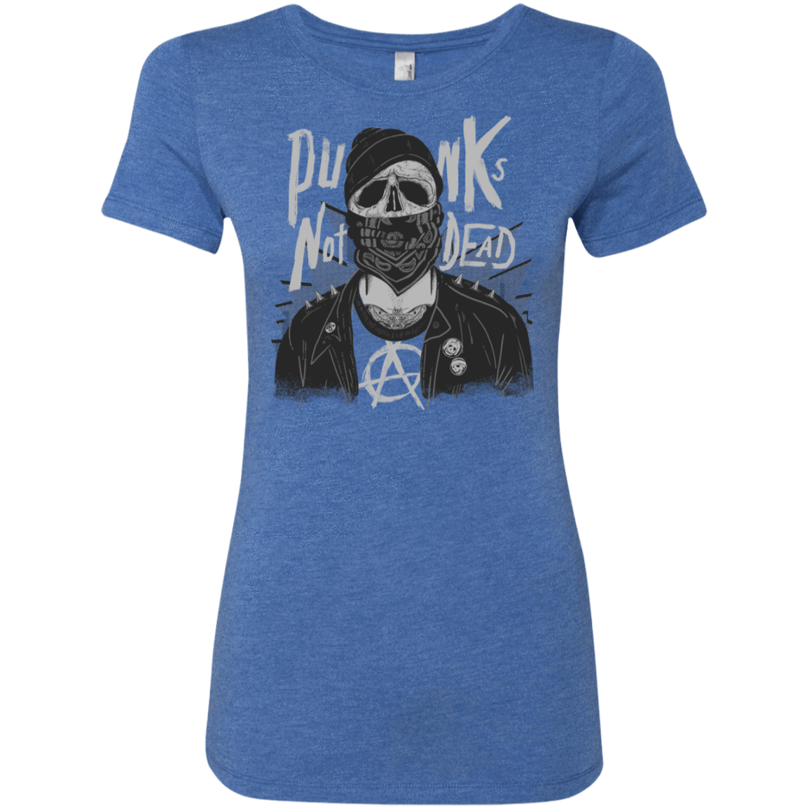 T-Shirts Vintage Royal / S PUNK SKULL Women's Triblend T-Shirt