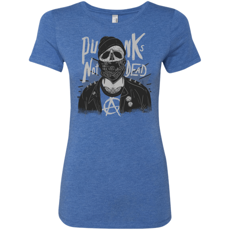 T-Shirts Vintage Royal / S PUNK SKULL Women's Triblend T-Shirt