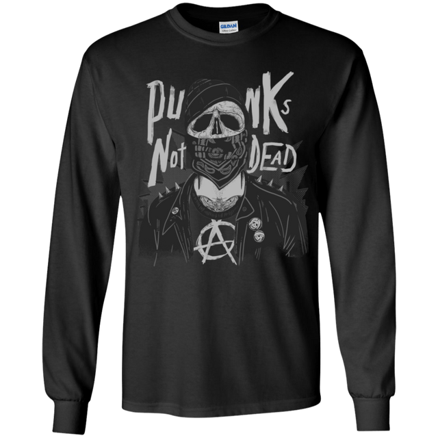 T-Shirts Black / YS PUNK SKULL Youth Long Sleeve T-Shirt