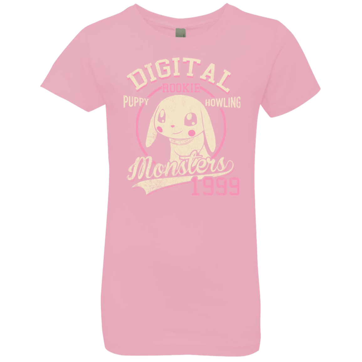 T-Shirts Light Pink / YXS Puppy Howling Girls Premium T-Shirt