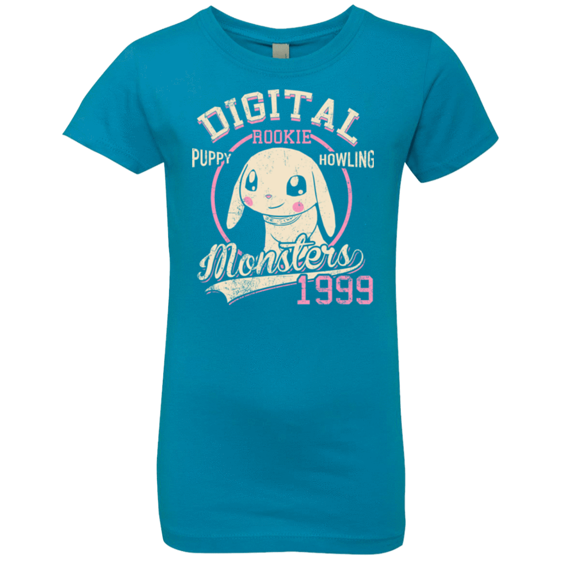 T-Shirts Turquoise / YXS Puppy Howling Girls Premium T-Shirt