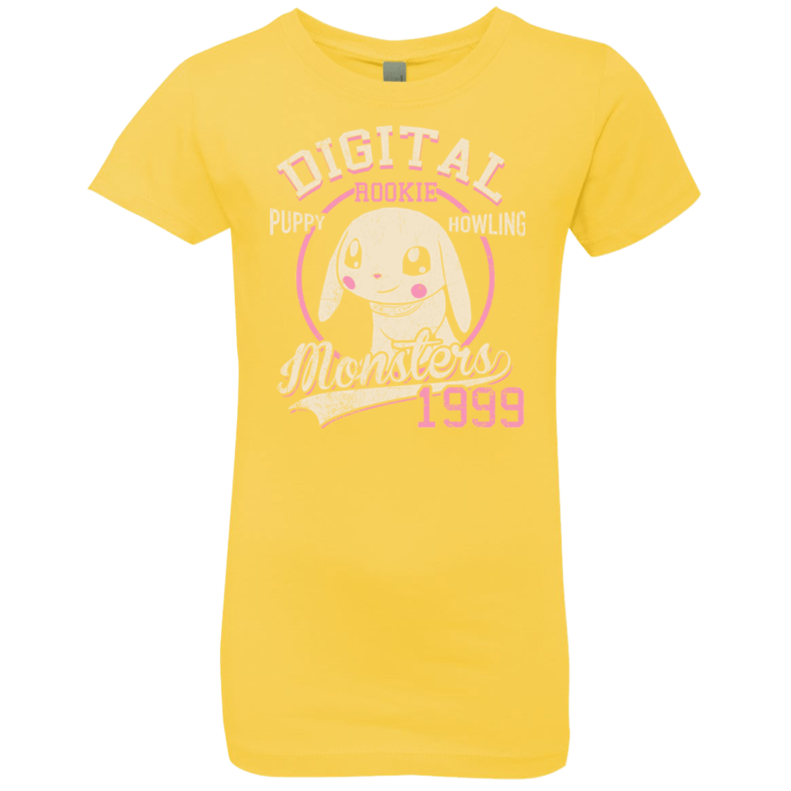 T-Shirts Vibrant Yellow / YXS Puppy Howling Girls Premium T-Shirt