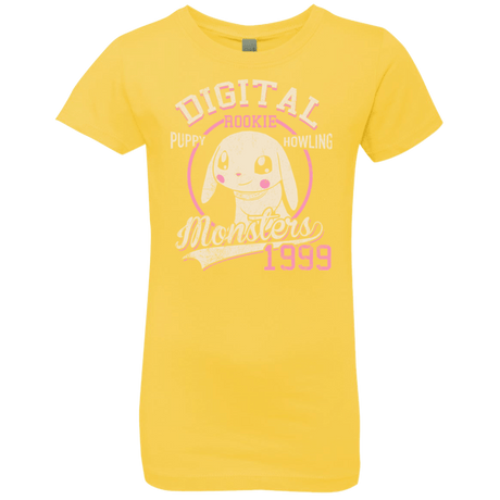 T-Shirts Vibrant Yellow / YXS Puppy Howling Girls Premium T-Shirt