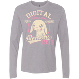 T-Shirts Heather Grey / Small Puppy Howling Men's Premium Long Sleeve