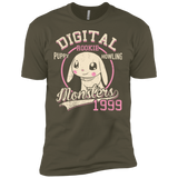 T-Shirts Military Green / X-Small Puppy Howling Men's Premium T-Shirt