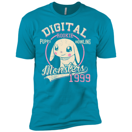 T-Shirts Turquoise / X-Small Puppy Howling Men's Premium T-Shirt