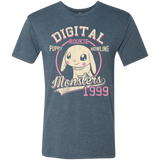 T-Shirts Indigo / Small Puppy Howling Men's Triblend T-Shirt