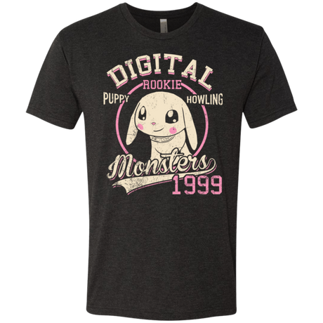 T-Shirts Vintage Black / Small Puppy Howling Men's Triblend T-Shirt