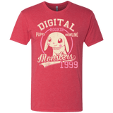 T-Shirts Vintage Red / Small Puppy Howling Men's Triblend T-Shirt