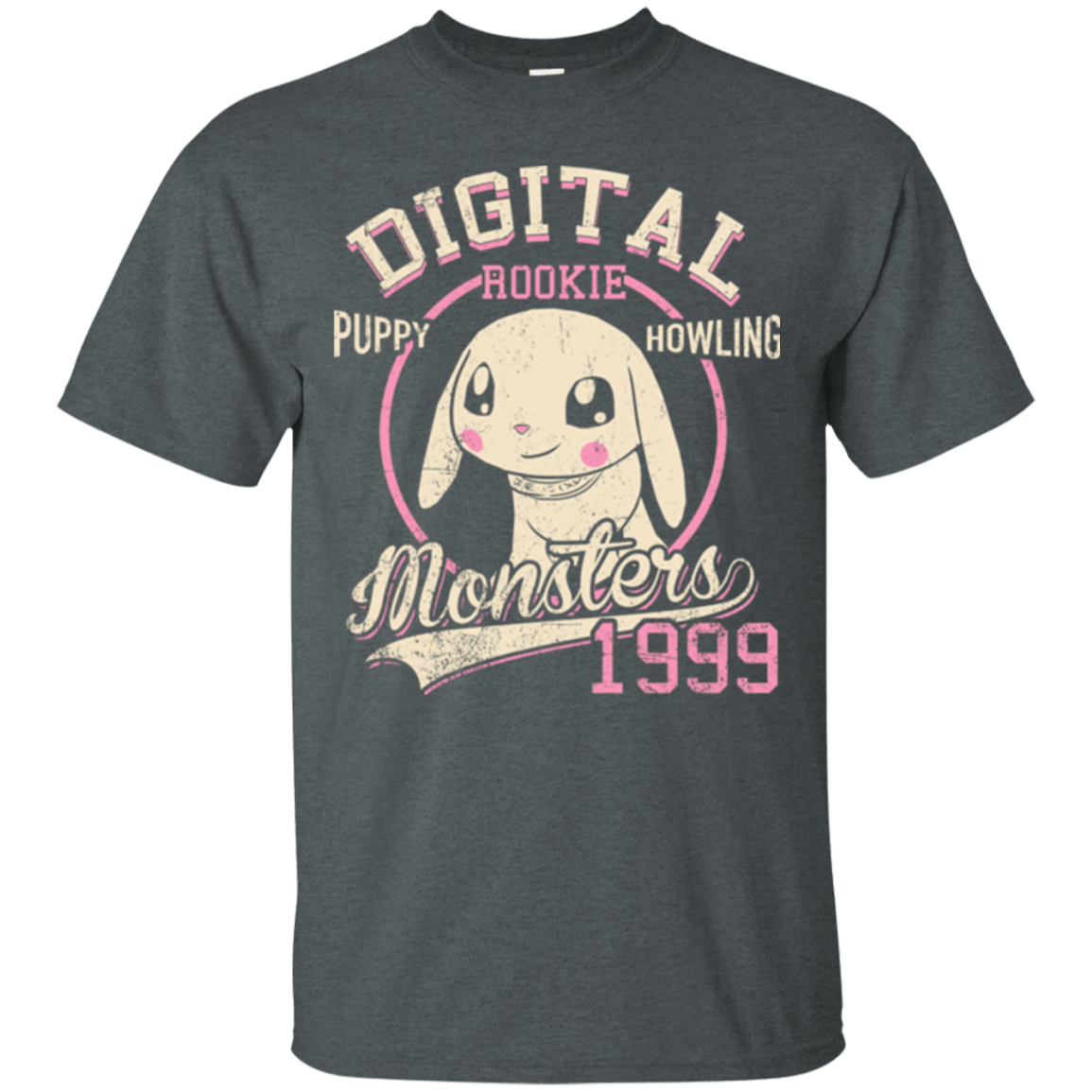 T-Shirts Dark Heather / Small Puppy Howling T-Shirt