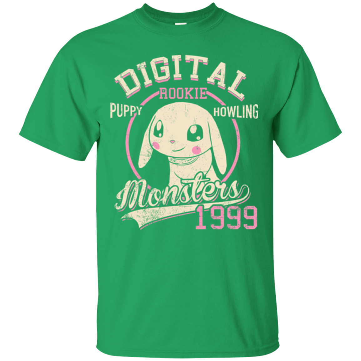T-Shirts Irish Green / Small Puppy Howling T-Shirt