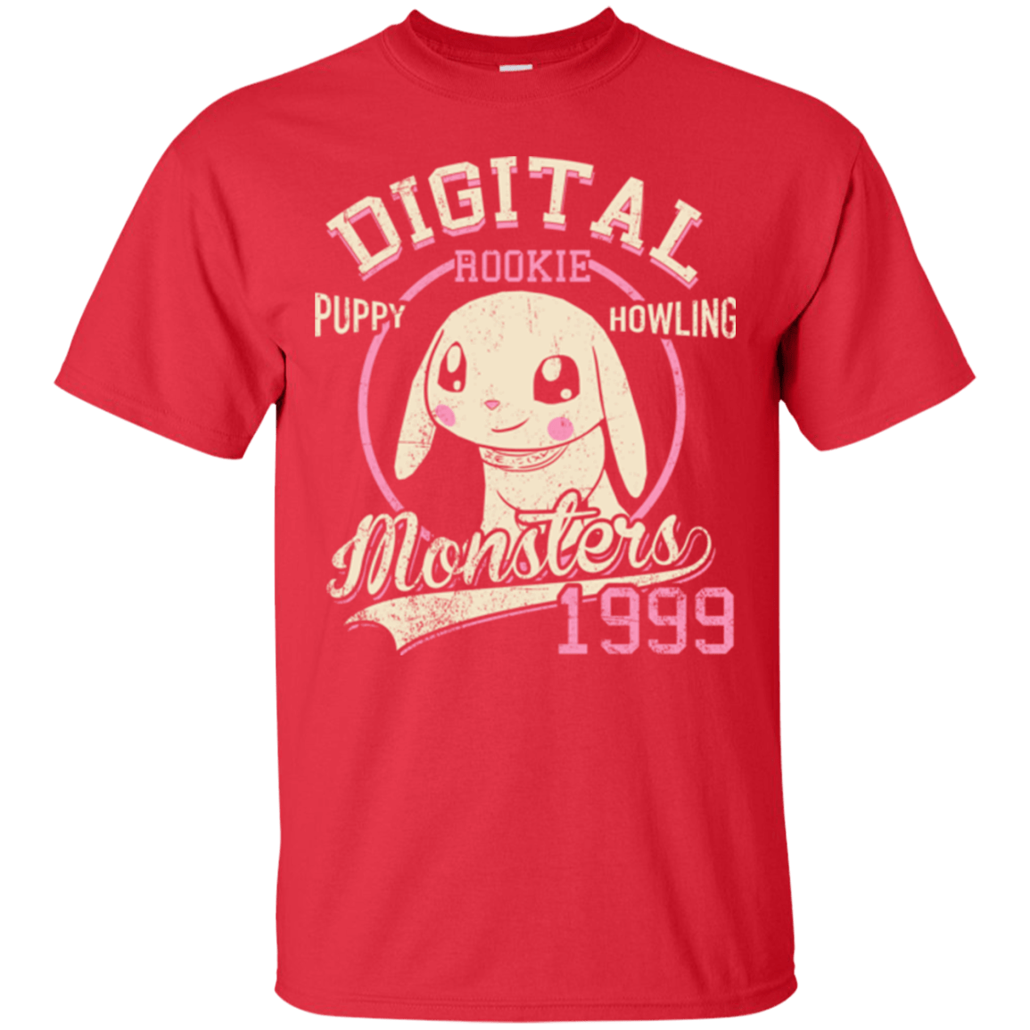T-Shirts Red / Small Puppy Howling T-Shirt