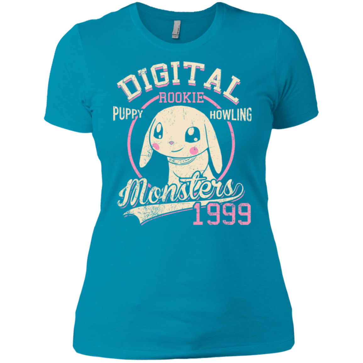 T-Shirts Turquoise / X-Small Puppy Howling Women's Premium T-Shirt