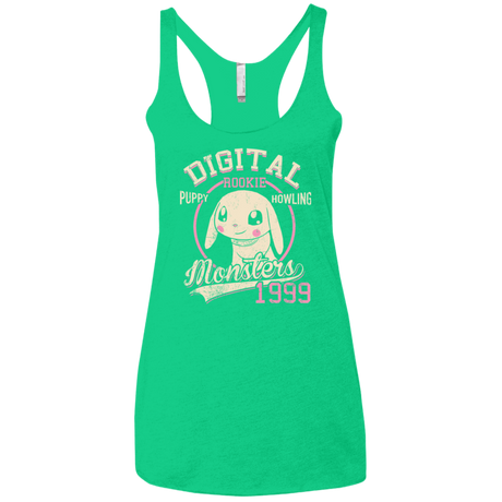 T-Shirts Envy / X-Small Puppy Howling Women's Triblend Racerback Tank