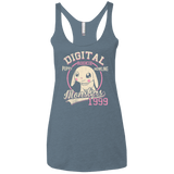 T-Shirts Indigo / X-Small Puppy Howling Women's Triblend Racerback Tank