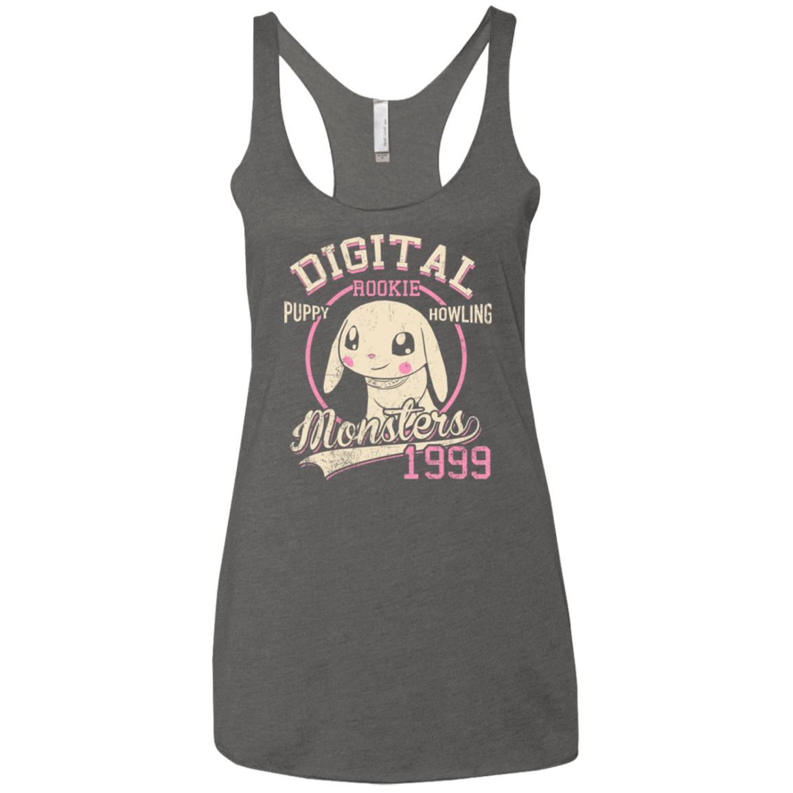 T-Shirts Premium Heather / X-Small Puppy Howling Women's Triblend Racerback Tank