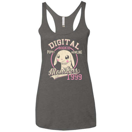 T-Shirts Premium Heather / X-Small Puppy Howling Women's Triblend Racerback Tank