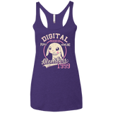 T-Shirts Purple / X-Small Puppy Howling Women's Triblend Racerback Tank