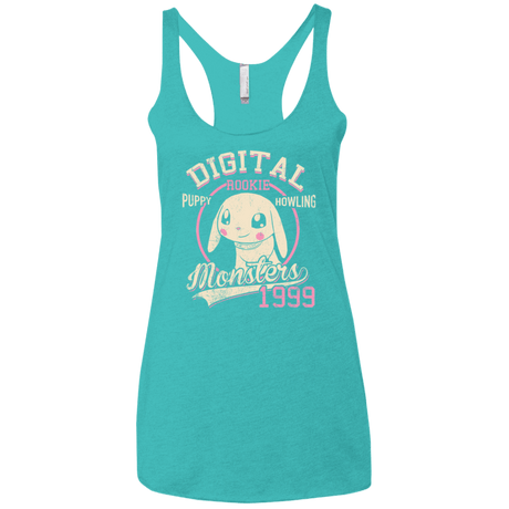 T-Shirts Tahiti Blue / X-Small Puppy Howling Women's Triblend Racerback Tank