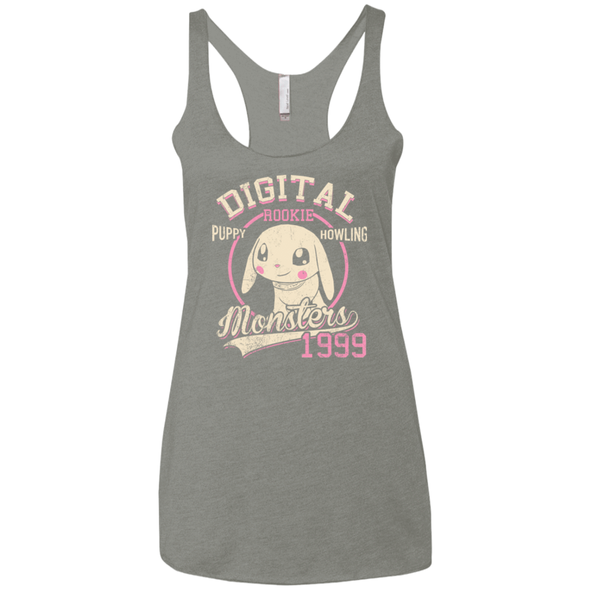 T-Shirts Venetian Grey / X-Small Puppy Howling Women's Triblend Racerback Tank