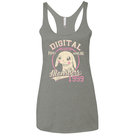 T-Shirts Venetian Grey / X-Small Puppy Howling Women's Triblend Racerback Tank