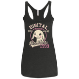 T-Shirts Vintage Black / X-Small Puppy Howling Women's Triblend Racerback Tank
