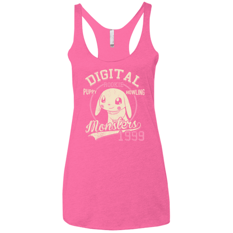 T-Shirts Vintage Pink / X-Small Puppy Howling Women's Triblend Racerback Tank