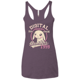 T-Shirts Vintage Purple / X-Small Puppy Howling Women's Triblend Racerback Tank