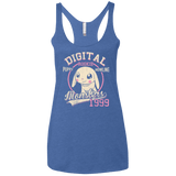 T-Shirts Vintage Royal / X-Small Puppy Howling Women's Triblend Racerback Tank