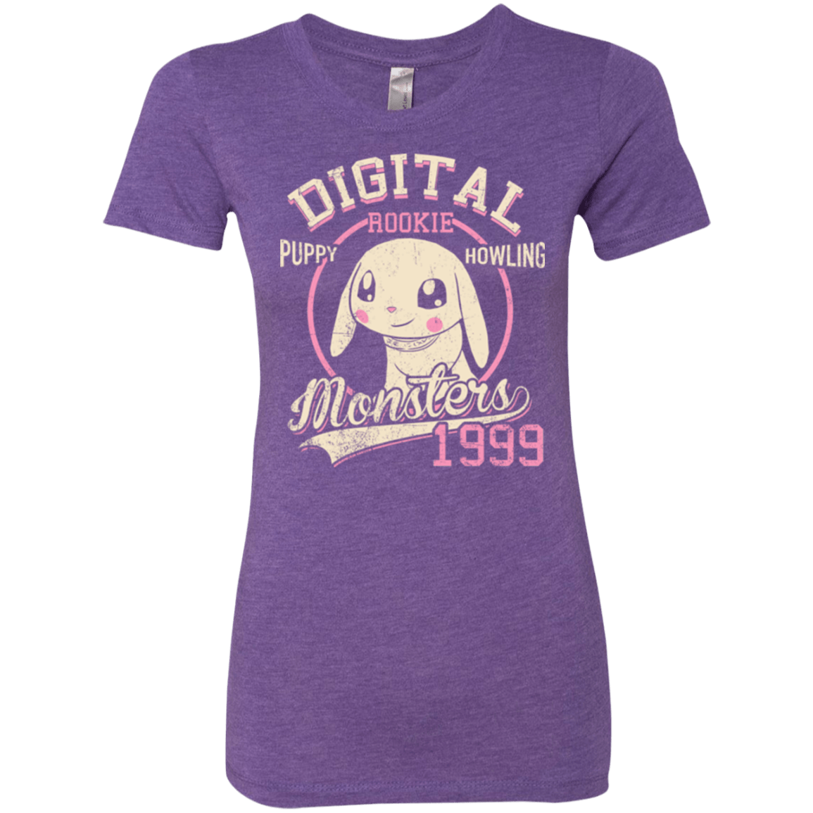 T-Shirts Purple Rush / Small Puppy Howling Women's Triblend T-Shirt