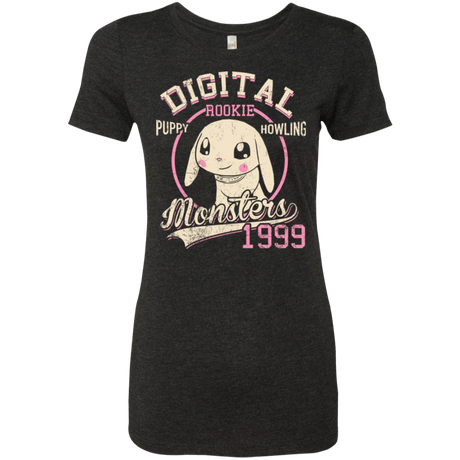 T-Shirts Vintage Black / Small Puppy Howling Women's Triblend T-Shirt