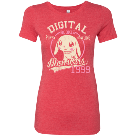 T-Shirts Vintage Red / Small Puppy Howling Women's Triblend T-Shirt