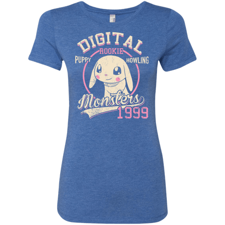 T-Shirts Vintage Royal / Small Puppy Howling Women's Triblend T-Shirt