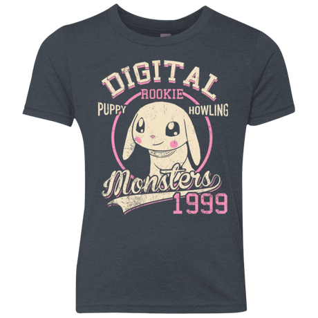 T-Shirts Vintage Navy / YXS Puppy Howling Youth Triblend T-Shirt