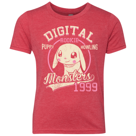 T-Shirts Vintage Red / YXS Puppy Howling Youth Triblend T-Shirt