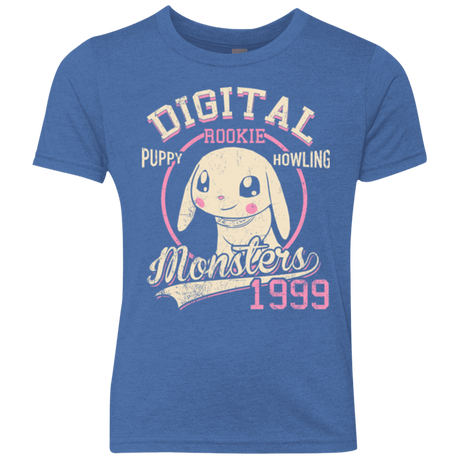 T-Shirts Vintage Royal / YXS Puppy Howling Youth Triblend T-Shirt