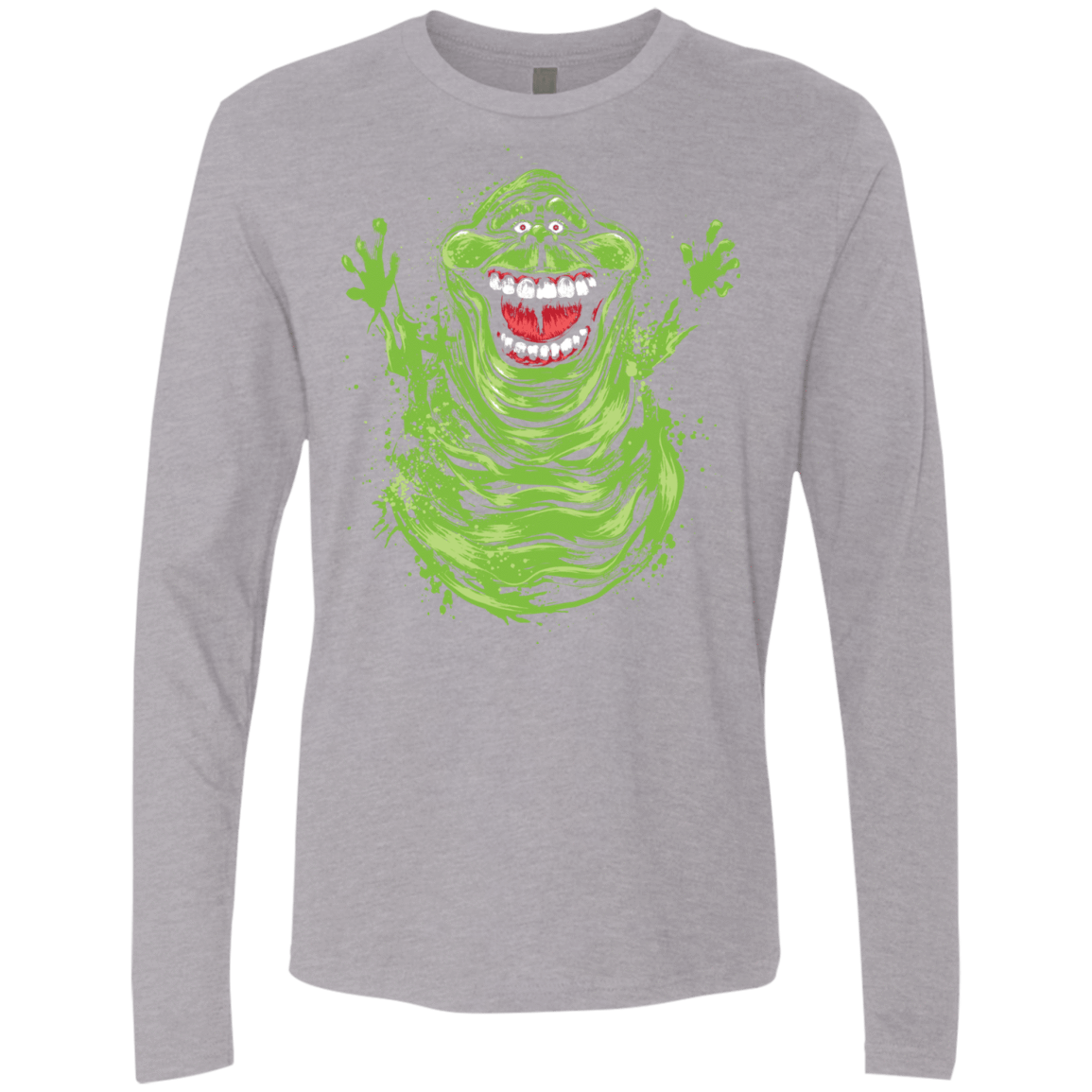 T-Shirts Heather Grey / S Pure Ectoplasm Men's Premium Long Sleeve