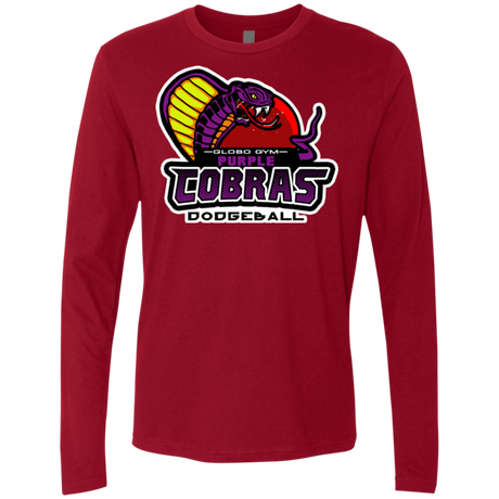T-Shirts Cardinal / Small Purple Cobras Men's Premium Long Sleeve