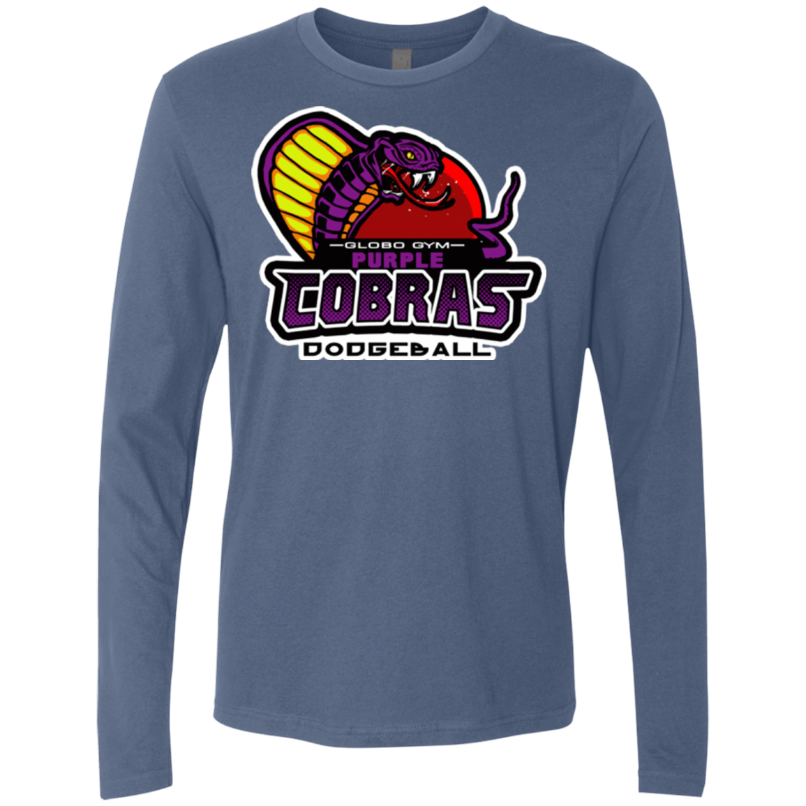 T-Shirts Indigo / Small Purple Cobras Men's Premium Long Sleeve