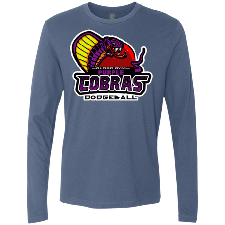 T-Shirts Indigo / Small Purple Cobras Men's Premium Long Sleeve