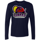 T-Shirts Midnight Navy / Small Purple Cobras Men's Premium Long Sleeve