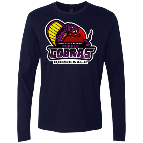 T-Shirts Midnight Navy / Small Purple Cobras Men's Premium Long Sleeve