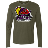 T-Shirts Military Green / Small Purple Cobras Men's Premium Long Sleeve