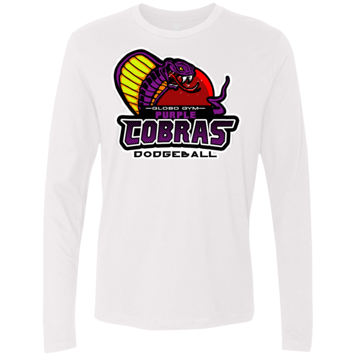 T-Shirts White / Small Purple Cobras Men's Premium Long Sleeve