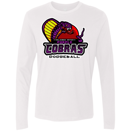 T-Shirts White / Small Purple Cobras Men's Premium Long Sleeve