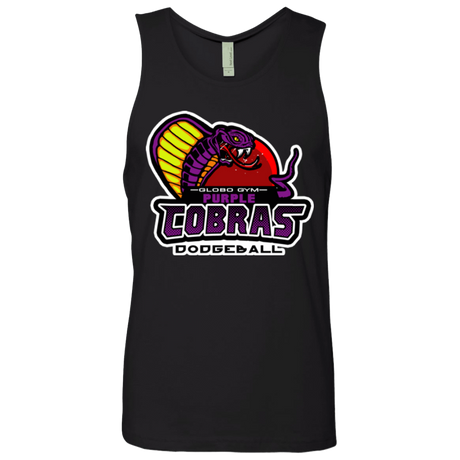 T-Shirts Black / Small Purple Cobras Men's Premium Tank Top