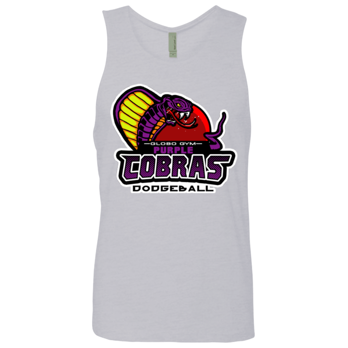 T-Shirts Heather Grey / Small Purple Cobras Men's Premium Tank Top
