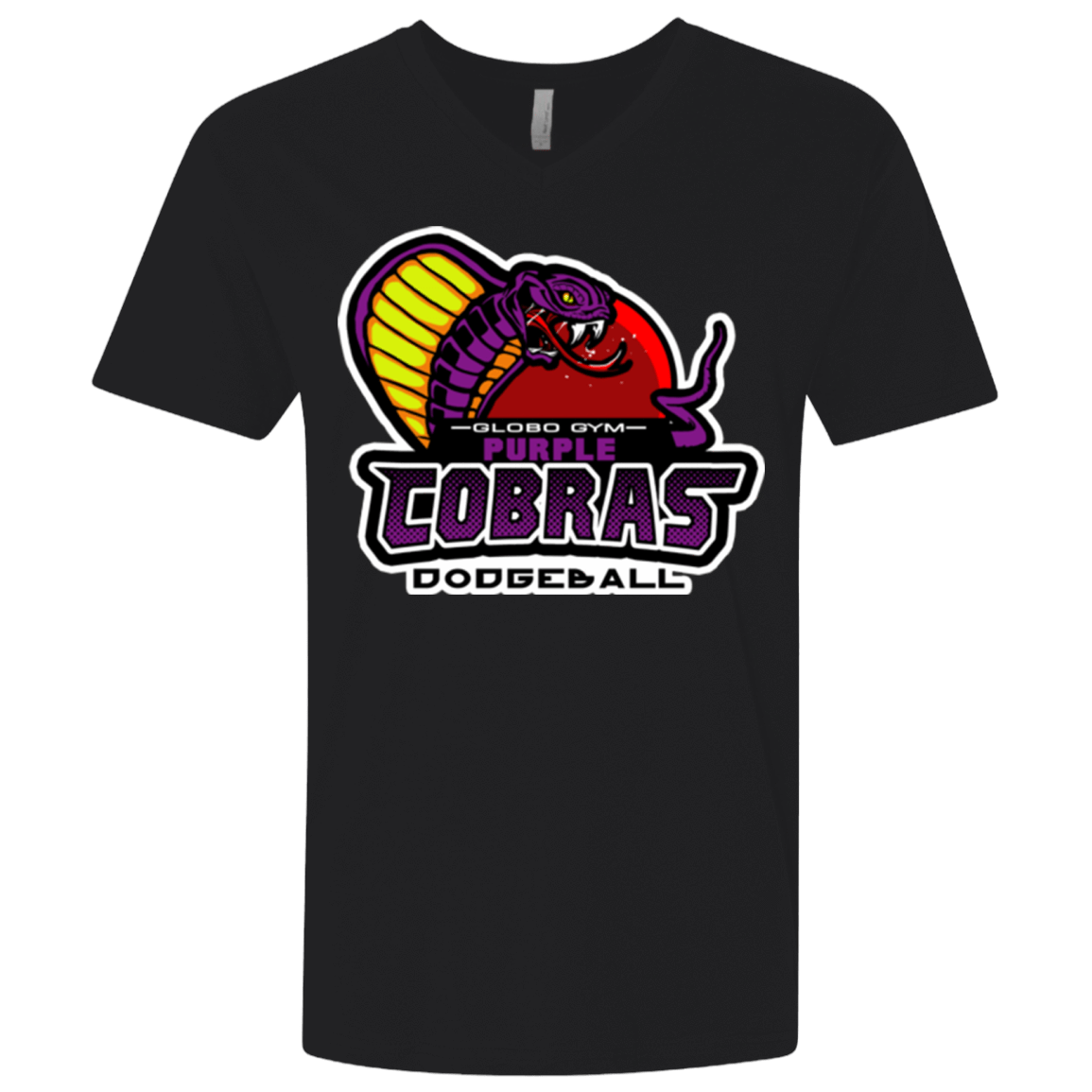 T-Shirts Black / X-Small Purple Cobras Men's Premium V-Neck
