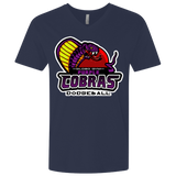 T-Shirts Midnight Navy / X-Small Purple Cobras Men's Premium V-Neck