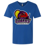 T-Shirts Royal / X-Small Purple Cobras Men's Premium V-Neck